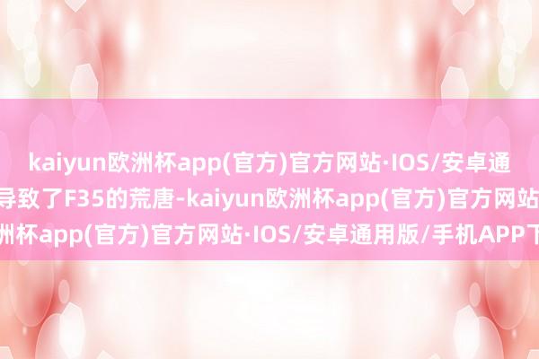 kaiyun欧洲杯app(官方)官方网站·IOS/安卓通用版/手机APP下载最终导致了F35的荒唐-kaiyun欧洲杯app(官方)官方网站·IOS/安卓通用版/手机APP下载