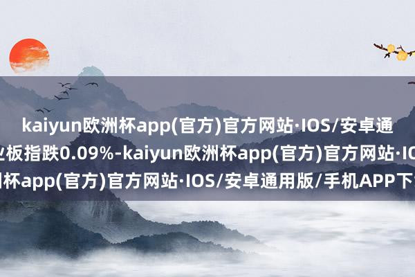kaiyun欧洲杯app(官方)官方网站·IOS/安卓通用版/手机APP下载创业板指跌0.09%-kaiyun欧洲杯app(官方)官方网站·IOS/安卓通用版/手机APP下载