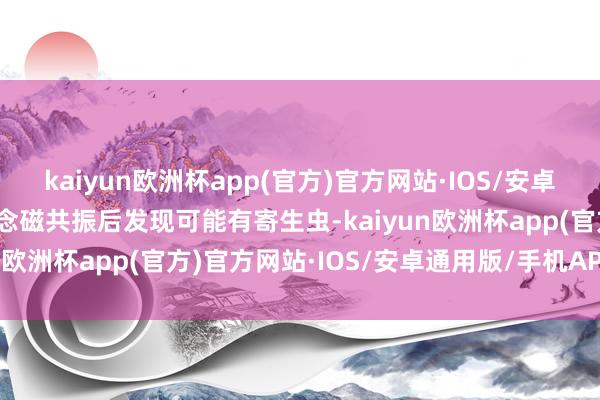 kaiyun欧洲杯app(官方)官方网站·IOS/安卓通用版/手机APP下载作念磁共振后发现可能有寄生虫-kaiyun欧洲杯app(官方)官方网站·IOS/安卓通用版/手机APP下载