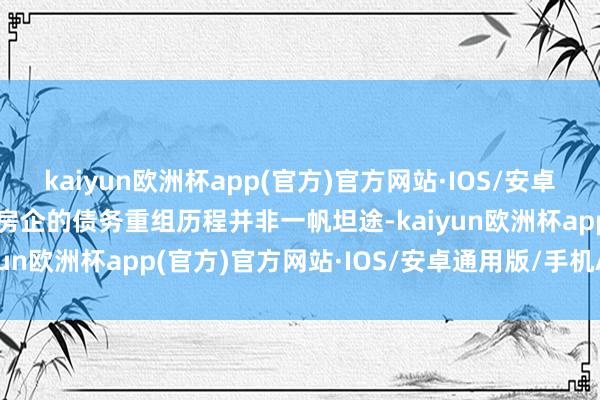 kaiyun欧洲杯app(官方)官方网站·IOS/安卓通用版/手机APP下载　　房企的债务重组历程并非一帆坦途-kaiyun欧洲杯app(官方)官方网站·IOS/安卓通用版/手机APP下载