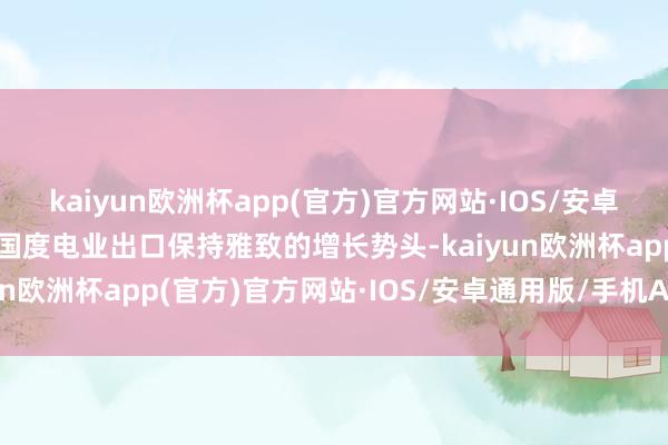 kaiyun欧洲杯app(官方)官方网站·IOS/安卓通用版/手机APP下载中国度电业出口保持雅致的增长势头-kaiyun欧洲杯app(官方)官方网站·IOS/安卓通用版/手机APP下载