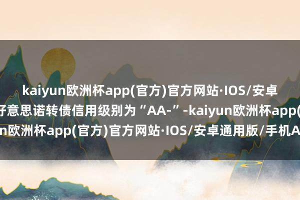 kaiyun欧洲杯app(官方)官方网站·IOS/安卓通用版/手机APP下载好意思诺转债信用级别为“AA-”-kaiyun欧洲杯app(官方)官方网站·IOS/安卓通用版/手机APP下载