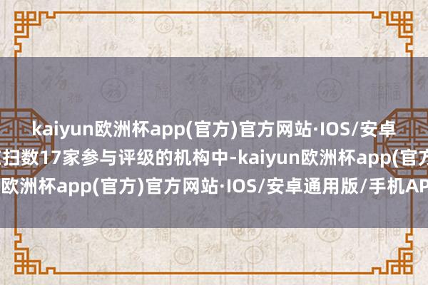 kaiyun欧洲杯app(官方)官方网站·IOS/安卓通用版/手机APP下载在扫数17家参与评级的机构中-kaiyun欧洲杯app(官方)官方网站·IOS/安卓通用版/手机APP下载