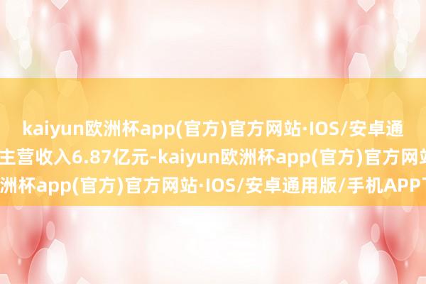 kaiyun欧洲杯app(官方)官方网站·IOS/安卓通用版/手机APP下载公司主营收入6.87亿元-kaiyun欧洲杯app(官方)官方网站·IOS/安卓通用版/手机APP下载