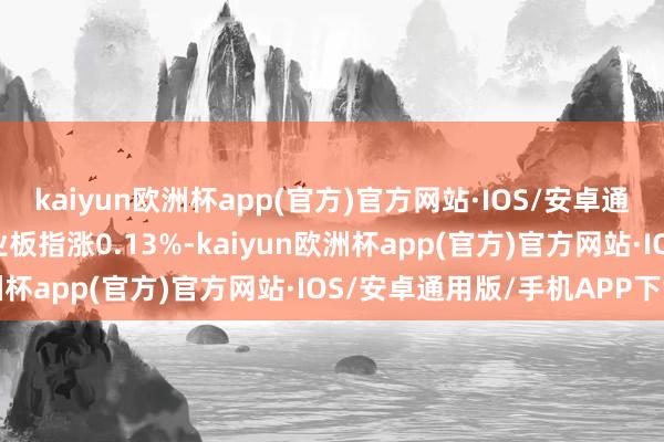 kaiyun欧洲杯app(官方)官方网站·IOS/安卓通用版/手机APP下载创业板指涨0.13%-kaiyun欧洲杯app(官方)官方网站·IOS/安卓通用版/手机APP下载