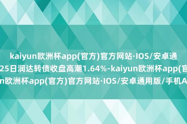 kaiyun欧洲杯app(官方)官方网站·IOS/安卓通用版/手机APP下载4月25日润达转债收盘高潮1.64%-kaiyun欧洲杯app(官方)官方网站·IOS/安卓通用版/手机APP下载