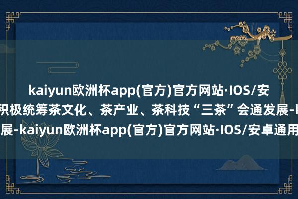 kaiyun欧洲杯app(官方)官方网站·IOS/安卓通用版/手机APP下载积极统筹茶文化、茶产业、茶科技“三茶”会通发展-kaiyun欧洲杯app(官方)官方网站·IOS/安卓通用版/手机APP下载